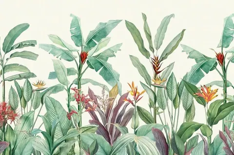 Paradise Thicket wallpaper design