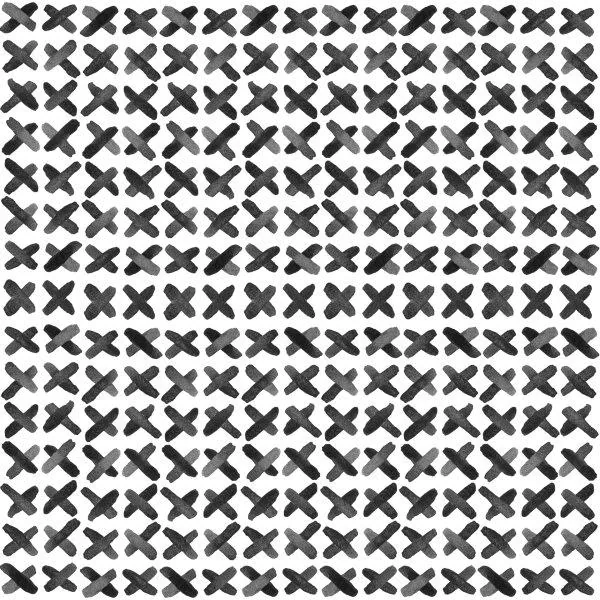 Repeating pattern of dark grey X shapes arranged in a regular grid on a light background