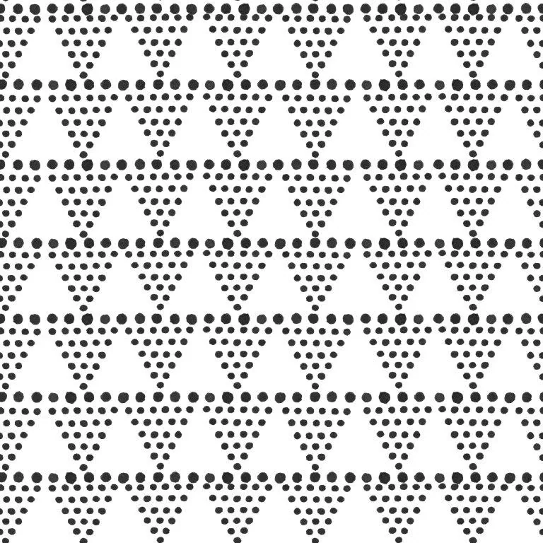 Repeating pattern of dark dots forming geometric triangles on a light background