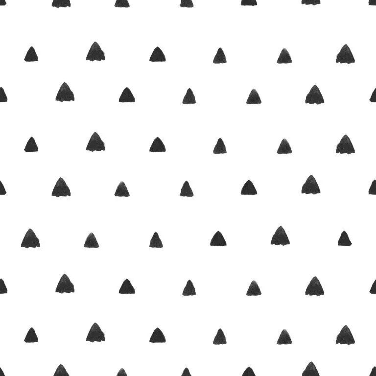 Repeating pattern of black triangle trees on white background