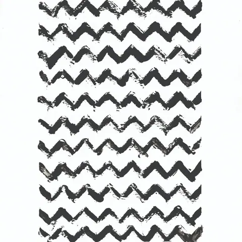 Repeating pattern of hand-drawn black chevron zigzag strokes on white background
