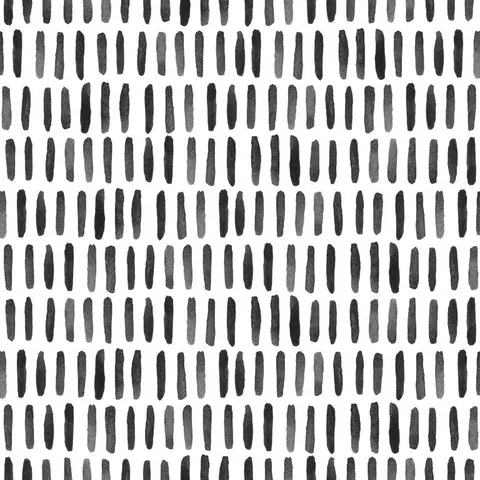 Repeating pattern of hand-drawn vertical black and gray dashes on white background