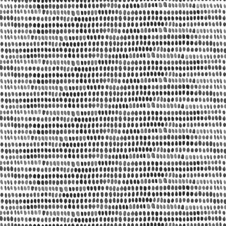 Repeating pattern of irregular hand-drawn dots in grayscale, arranged in organic vertical columns.