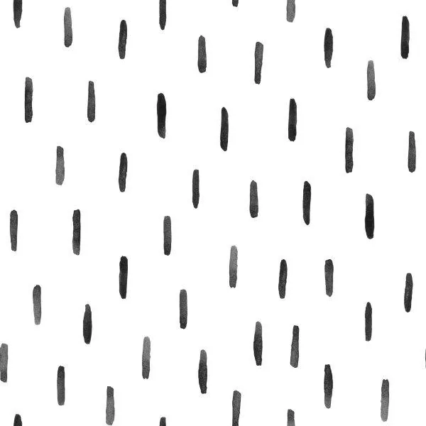 Repeating pattern of irregular black and gray brushstrokes on white background