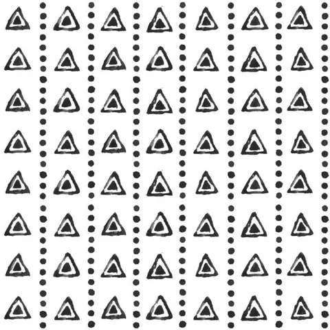 Repeating pattern of outlined triangles separated by vertical dotted lines in a grid layout