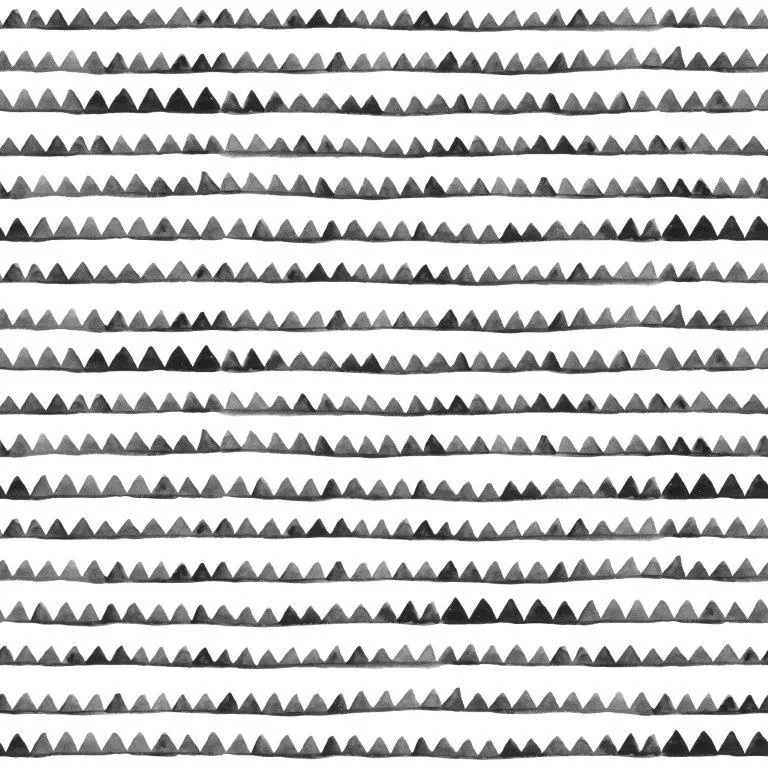 Repeating pattern of grey and black triangular mountain peaks arranged in horizontal rows