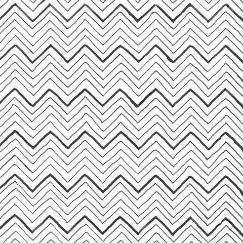 Repeating black and white chevron zigzag pattern with alternating line thickness