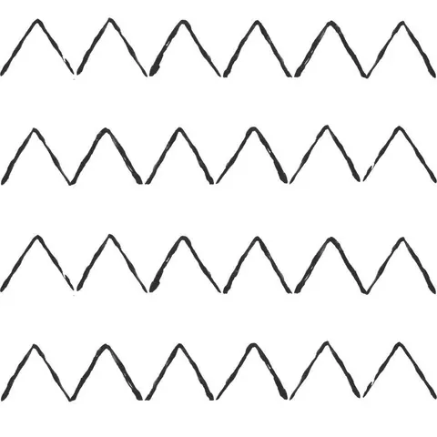 Repeating black zigzag peaks pattern forming continuous geometric waves across four rows