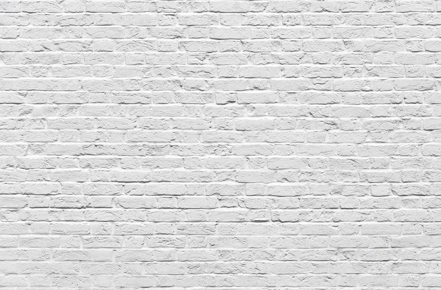 White painted brick wall texture with horizontal mortar lines and realistic surface detail.