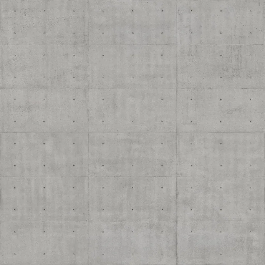 Seamless concrete wall texture with grid pattern and scattered fastener details