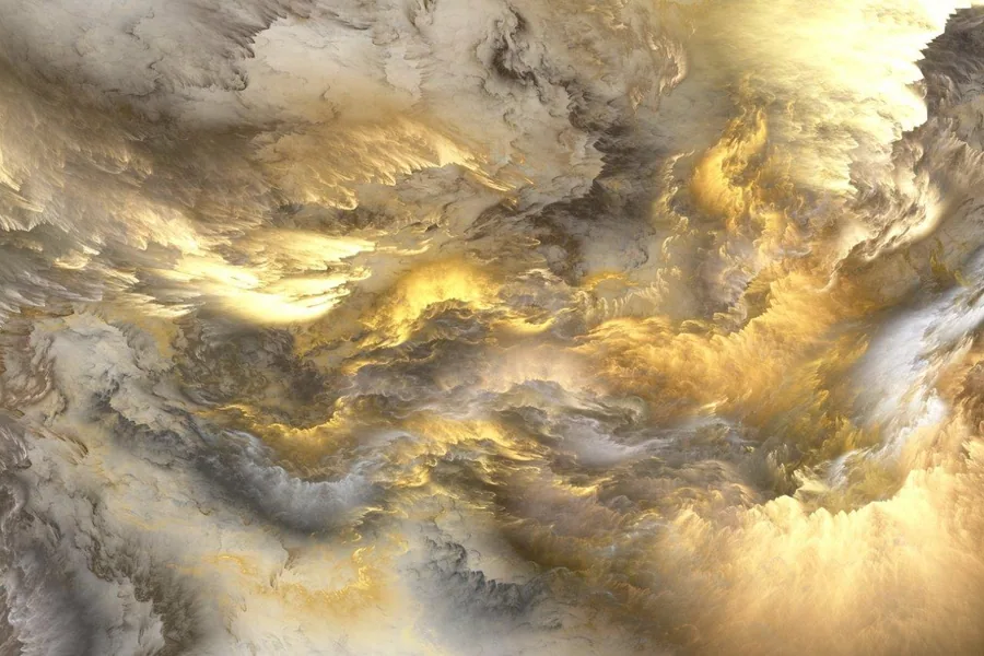 Golden Marble Swirl