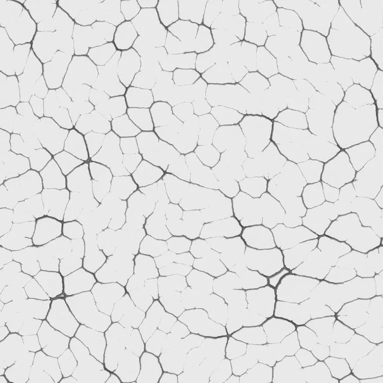Repeating pattern of irregular cracked stone or concrete tiles in grayscale.