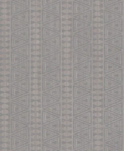 Repeating geometric lattice pattern with triangular motifs in neutral beige and grey tones