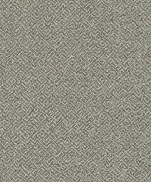 Repeating geometric pattern with diamond and chevron shapes in neutral beige and grey tones