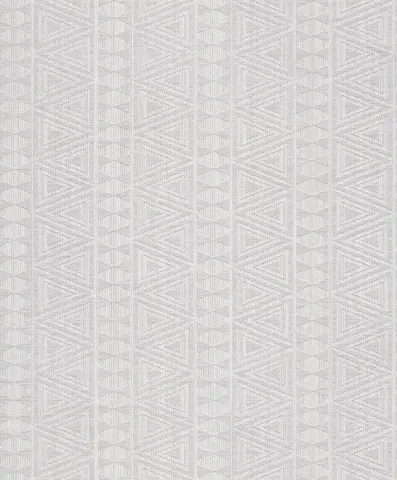 Repeating geometric pattern with triangular and linear motifs in beige and cream tones