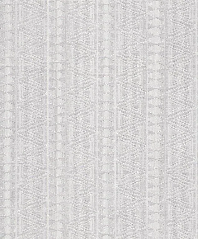 Repeating geometric pattern with triangular and linear motifs in beige and cream tones