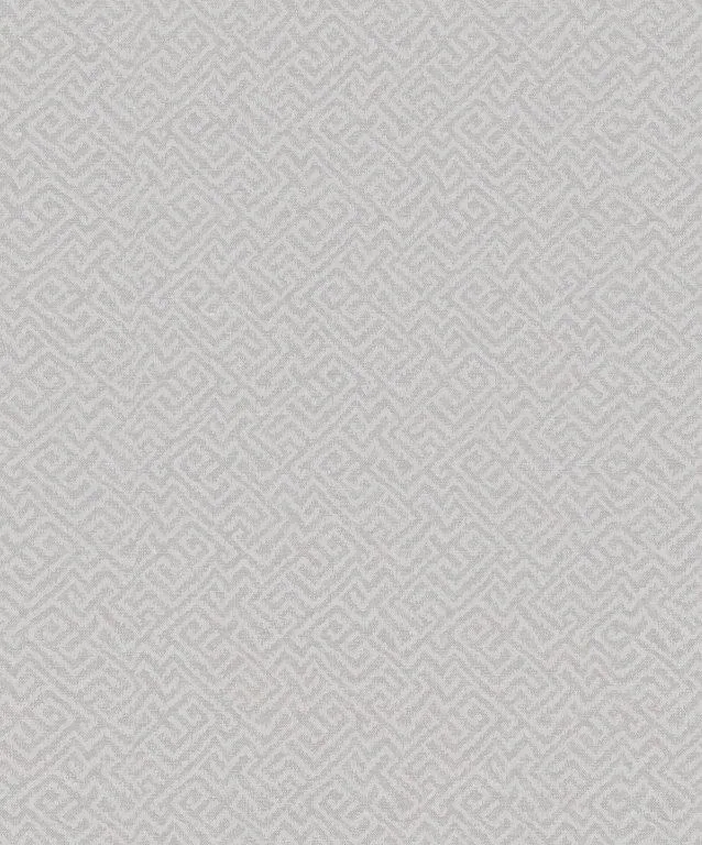 Repeating geometric pattern with light gray interlocking lines on neutral background