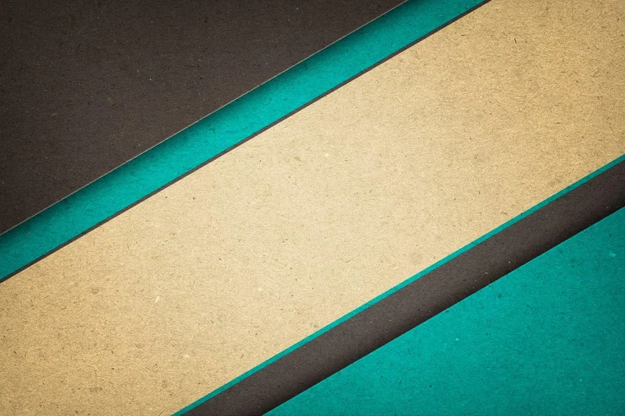Diagonal striped pattern with turquoise, cream, and charcoal bands on textured background