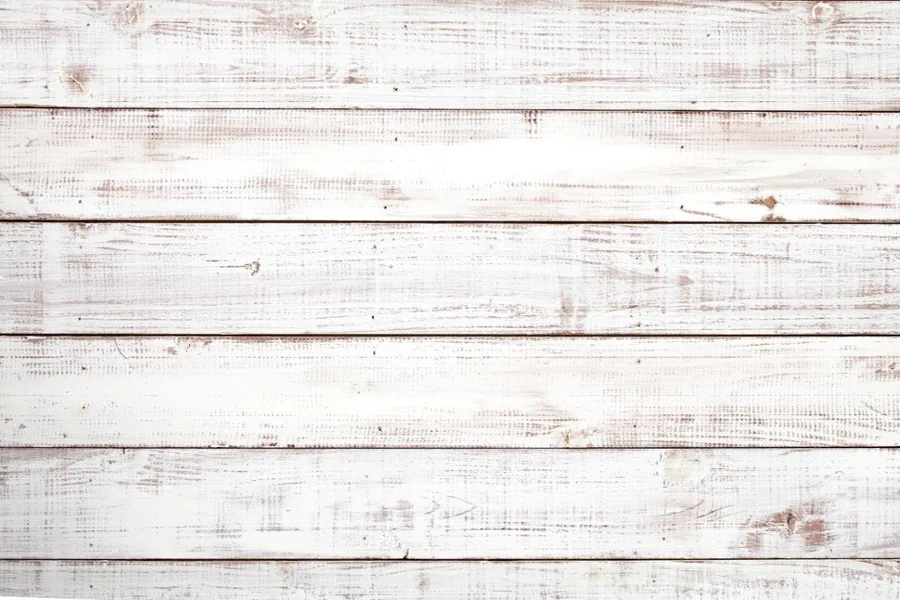 Horizontal whitewashed wood planks with natural grain texture in cream and beige tones