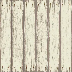 Distressed whitewashed wooden planks with vertical grain texture in cream and grey tones