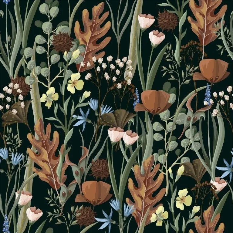 Autumn Bloom wallpaper design