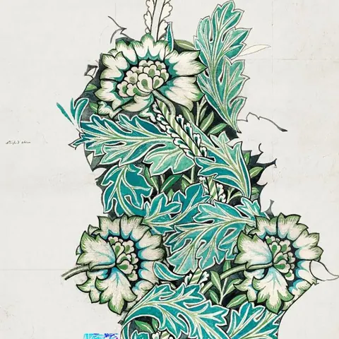 Botanical Reverie wallpaper design