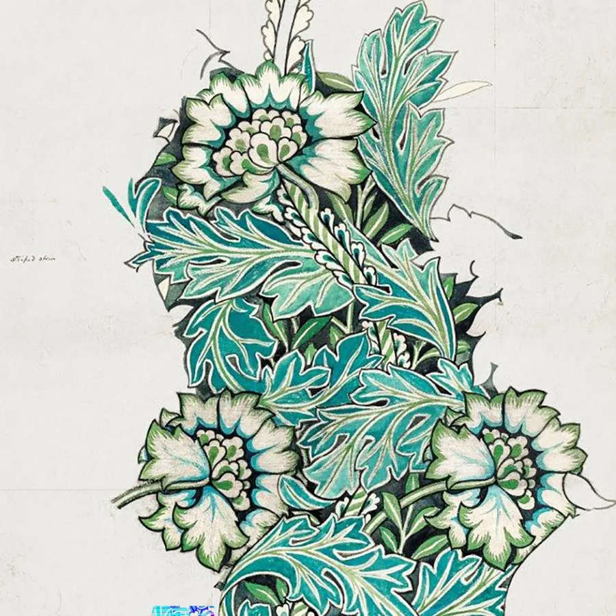 Botanical Reverie wallpaper design
