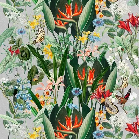 Botanical Showdown wallpaper design