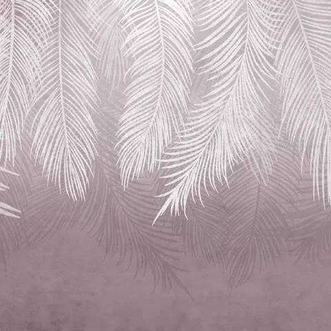 Cascading Palm Leaf wallpaper design