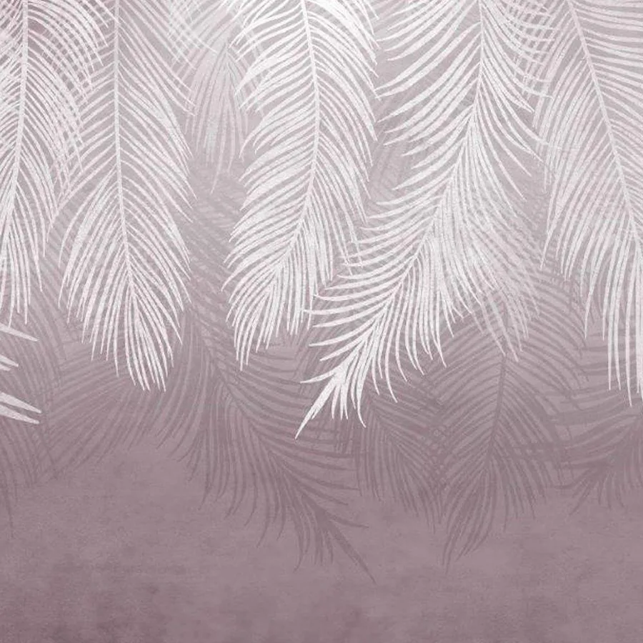 Cascading Palm Leaf wallpaper design