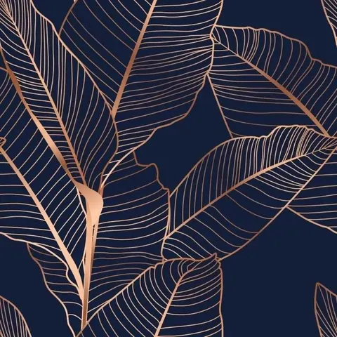 Copper Palm Elegance wallpaper design