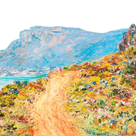 Golden Pathway wallpaper design