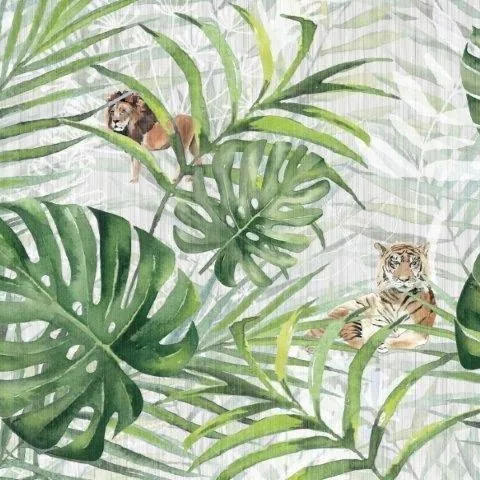 Jungle Reverie wallpaper design