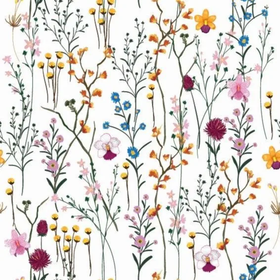 Meadow Whisper wallpaper design