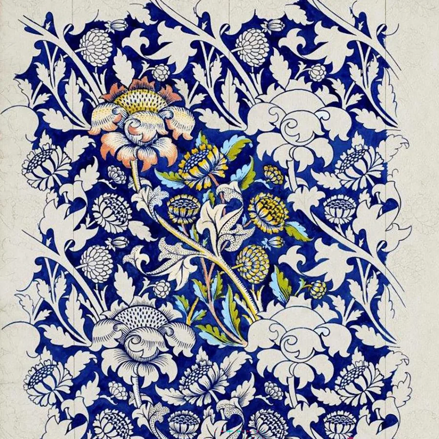 Midnight Garden Revival wallpaper design