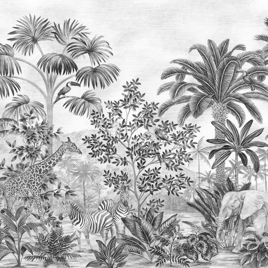 Misty Tropics wallpaper design