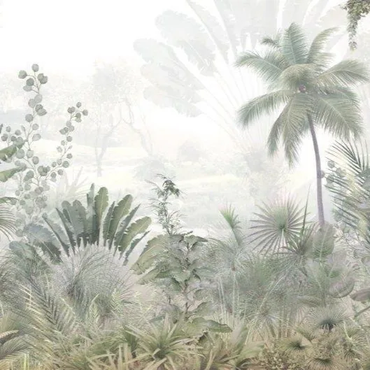 Morning Palm wallpaper design