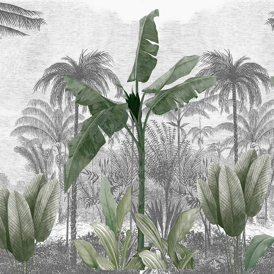 Palm Reverie wallpaper design