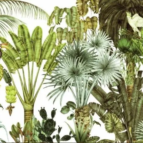 Palm Sanctuary wallpaper design