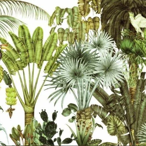 Palm Sanctuary wallpaper design