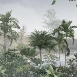 Rainforest Mirage wallpaper design