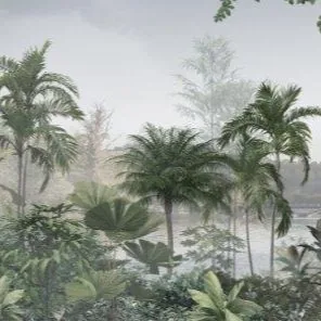 Rainforest Mirage wallpaper design
