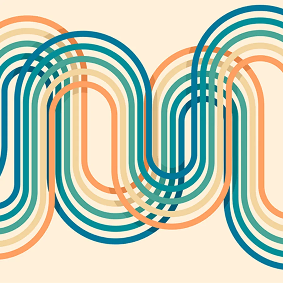 Rhythmic Flow wallpaper design