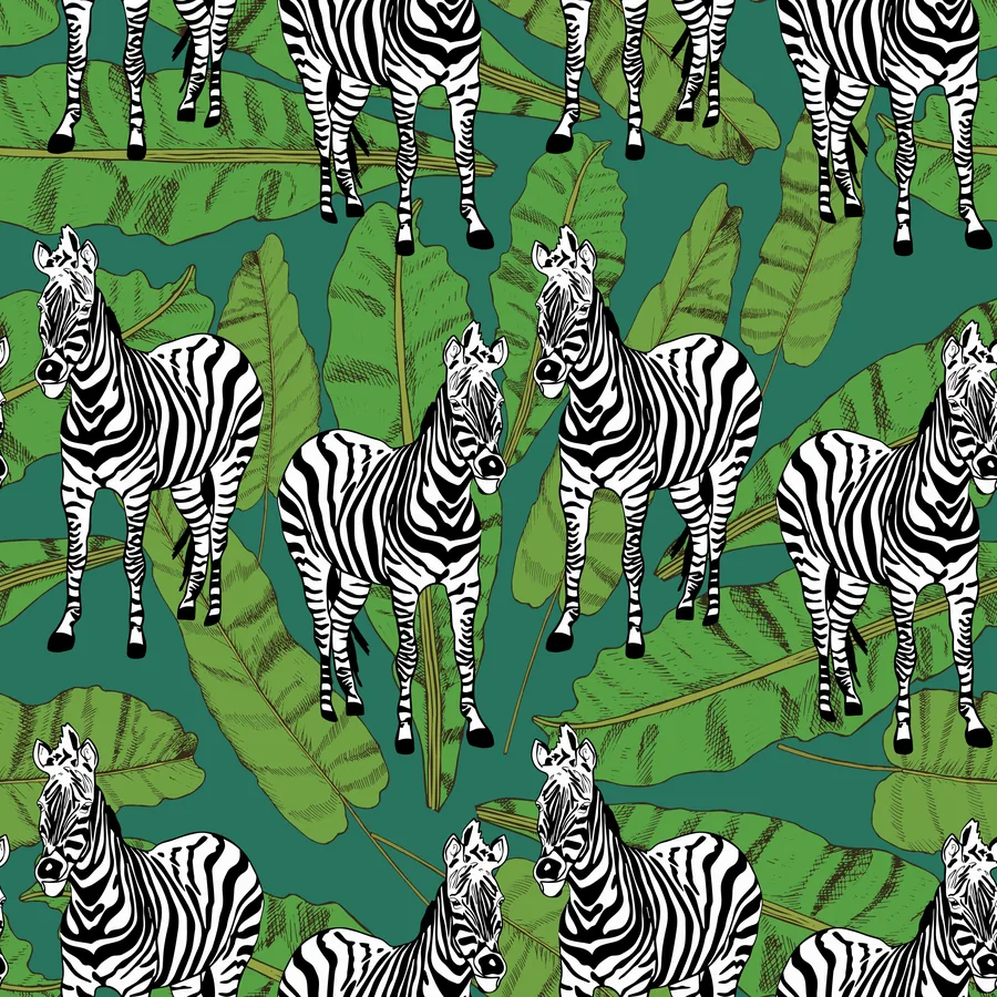 Striped Safari wallpaper design