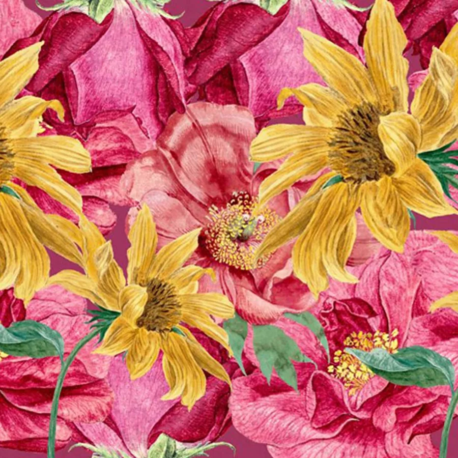 Sunburst Bloom wallpaper design