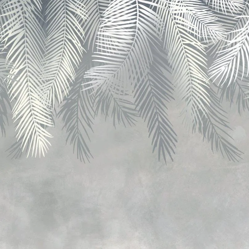 Tropical Palm Silhouette wallpaper design