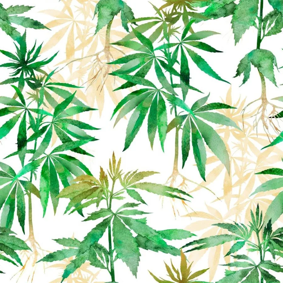 Verdant Botanics wallpaper design