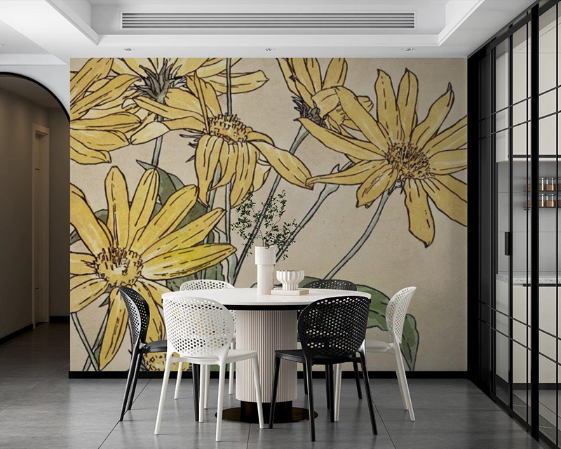 Smart-Art-Interior-Dining-Room-Wall-Hannah-Borger-Overbeck-Sunflowers-artwork1