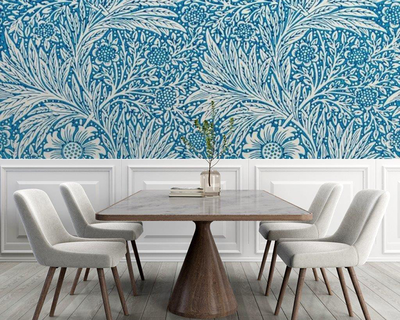 Smart-Art-lounge-William-Morris-Blue-Marigold-art