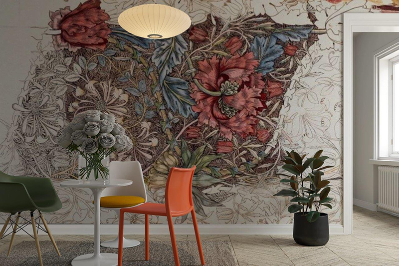 Smart-Art-lounge-William-Morris-Honeysuckle-pattern-art